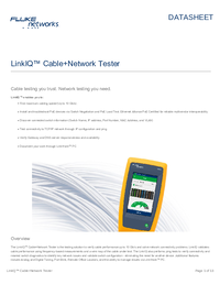 Thumbnail of document Data Sheet - LinkIQ Cable & Network Tester